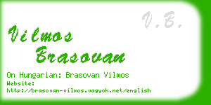 vilmos brasovan business card